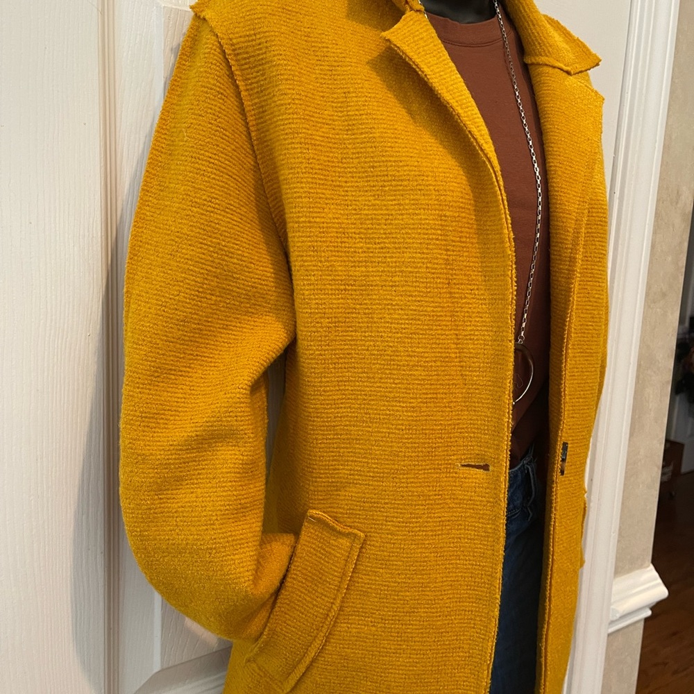 Zaba Basic Mustard Yellow Jacket Size S - image 2